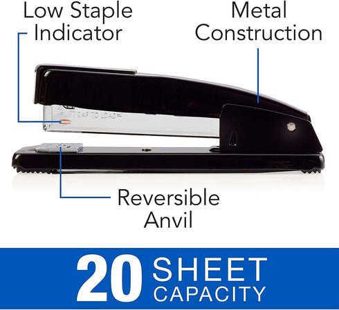 Swingline Desktop Stapler, 20 Sheet Capacity, Black (44401) by ACCO Brands