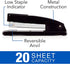 Swingline Desktop Stapler, 20 Sheet Capacity, Black (44401) by ACCO Brands