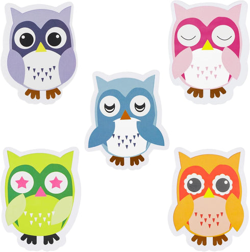 SHIDOW Cute Owl Magnetic Whiteboard, Animal Shaped Dry Erase Erasers with Felt for Classroom, Office, Home (1 Set)