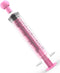 10 Pack 10ml Measurement Syringe with Cap for Scientific Labs, Liquid Dispensing, Pet and Party Supplies (Pink)