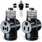 2 Pack Light Socket to Plug Adapter, Convert E26 Light Socket to 3-Prong Outlet Adapter and Light Bulb Socket (Black)