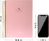 FLYING EAGLE 8.5 x 11 Large Graph Notebook, 210 Pages, Hardcover Graphing Notebook for Men Women, Pink