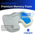SolaceGel Enhanced Cooling Gel Cushion With Memory Foam Built In Handle Lower Back Pain Relief Improves Posture