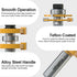 Set 1/2 Inch 3 FivePears Adjustable Tongue and Groove Router Bit with Shank, Shaker Style Teeth T Shape Wood Milling