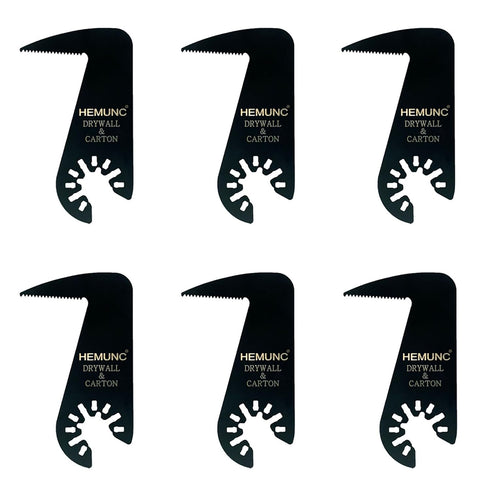 Drywall Blade for Oscillating Tool, 6 Pack, Fits Dremel, Dewalt, Fein, Bosch, Makita, Milwaukee