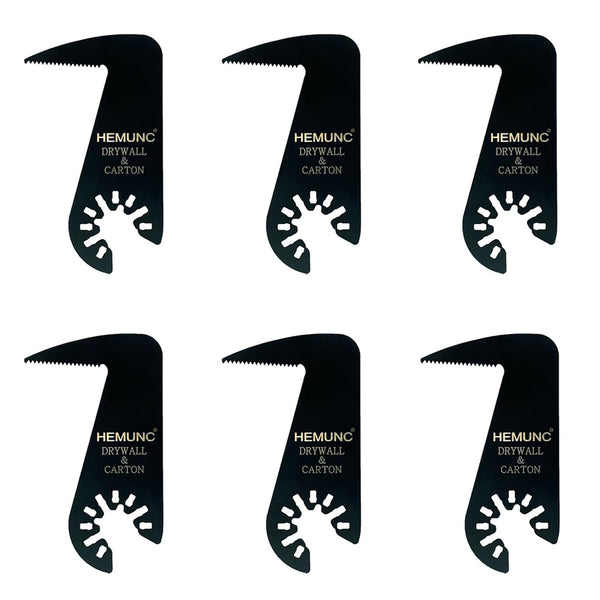 Drywall Blade for Oscillating Tool, 6 Pack, Fits Dremel, Dewalt, Fein, Bosch, Makita, Milwaukee