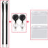 YOUOWO 2 Pack Lanyard with ID Badge Holder, Retractable Lanyard Black with Card Holders, Waterproof
