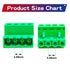 10 Set 5.08mm 4 Pin Male & Female Phoenix Type Connector, No Soldering Green PCB Screw Terminal Block