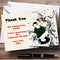The Card Zoo Red Black Disco Dj Personalized Party Thank You Cards