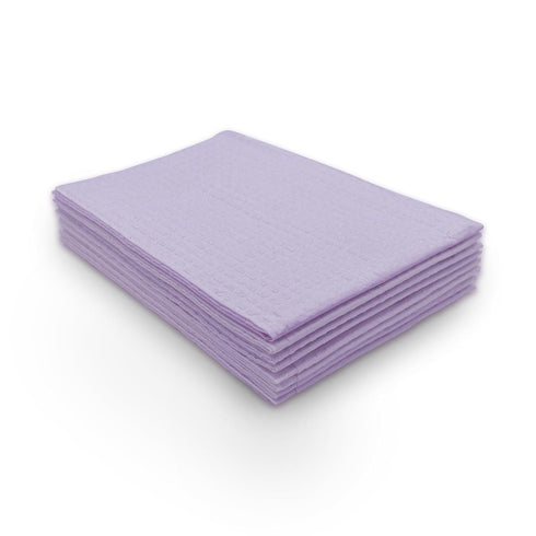 TIDI 917488 Choice Dental Bib, Purple (Lavender), 3 Layers, 13 W x