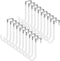 20 Pack Over The Door Hooks, White Rubber Surface Door Hanger Hooks for Bathroom, Kitchen, Hanging Towels, Bags