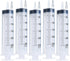 5pcs 250ml Large Syringe with Cap, Individually Sterile Sealed, Measuring Liquids, for Labs, Pets, Oil, Glue