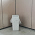 Teyyvn Small 7 Liter / 1.8 Gallon Plastic Trash Can with Swing Lid (Slightly Grey)