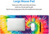 Extended Large Cool Tie Dye Art Mouse Pad, 31.5 x 11.8 Inch, Oversized Desk Mat with Stitched Edges for Home Office