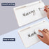 Glass Desktop Whiteboard Dry Erase Board Computer Keyboard Stand Desk White Board Organizers with Accessories 2 Markers,1 Eraser for Office, Home, School Supplies by Amanbo