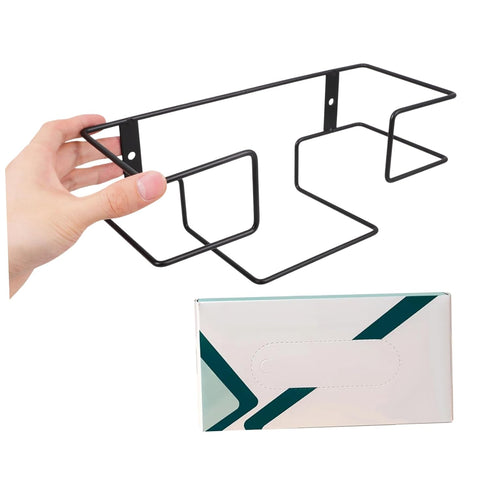 4pcs Settings ULTECHNOVO Wall Mounted Glove Dispenser Holder Tissue Box Organizer Stylish Metal Design for Efficient
