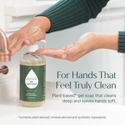 (48 fl.oz, Puracy Organic Hand Soap, For the Professional Hand Washers We've All Become, Moisturizing Natural Gel Hand