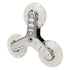 Replacement Stair Climbing Wheel, Plastic Silent Rotatable Shopping Laundry Cart Wheel, Trolley Climbing Triangle Wheel