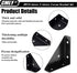 CMLY Brackets,18Pcs 66mm 66mm Corner Brace x Corner Braces for Wood, Metal Corner Brackets, Triangle Shelf Bracket