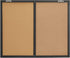 Juvale Wall Mounted Organizer, Message Command Center, Family Office Whiteboard, Chalkboard, Cork Board Combo