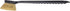 SPARTA 36505L00 20 Inches Plastic Utility Brush, Scrub Brush with Long Handle for Kitchen, Home, Black