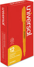 Universal Pocket Highlighters, Fluorescent Orange Ink, Chisel Tip, Orange Barrel, Dozen