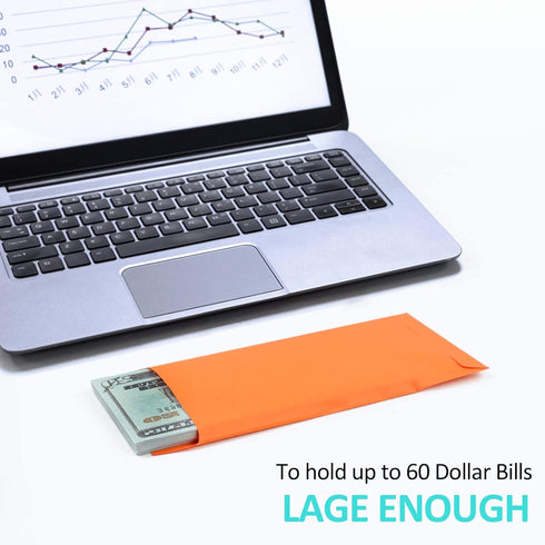 Cash Envelopes - 120 Envelopes Money Saving Challenge, 3.2x6.6inch Money Envelopes for Budgeting, Coins, Checks