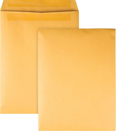 Quality Park Catalog Envelopes, Redi-Seal, Brown Kraft, 9.5 x 12.5, 100 per Box (43667)