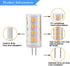 G4 Led Bulb 12V 5W, G4 T3 JC Bi-Pin Base Light Bulb Lamps, 40W Halogen Bulb Equivalent, AC/DC 12V Volt Low Voltage Warm White 3000K, Not-Dimmable, for Home, Landscape. (Pack of 4) by Bsxywa
