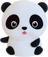 Dimmable Colorful Life Panda Silicone Night Light for Kids Tap Control Rechargeable Soft Lamp, Portable Bedside Light