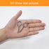 20pcs 2” 304 Stainless Screw Eyes - Small Eyelet Screws Heavy Duty Hook Lag Thread Eyebolt (20 pcs 2")