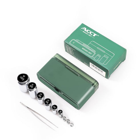 ACCT Calibration Weight Set, 1g 2g 5g 10g 20g 50g 100g, 1 Piece Calibration Weight Tweezers for Digital Scale Balance