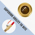 SUNGATOR 1/2 Inch PTC x 1/2 Inch FNPT Pushfit Female Ball Valve, No Lead Brass Plumbing Fittings, Pack of 2 with Clip
