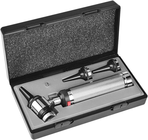 Luismia Otoscope Kit- Professional Diagnostic Ear Examination Otoscope Tool with 2 Halogen Lamps,