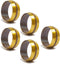 LTWFITTING 7/8-Inch Brass Compression Sleeves - Pack of 50