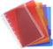 Eagle Plastic Index 5-Tab Dividers, Junior Size Discbound Tab Dividers with 1 Plastic Zipper Bag for Planners or