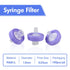 Syringe Filters PVDF Hydrophilic Filtration 0.22um, 13mm Membrane Diameter, Pack of 100 by Labfil