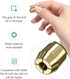 Dremel Collet Set, 10Pcs Replacement 4485 Brass Quick Change Rotary Drill Nut Tool Set (1/8" x 2, 3/32" x 2, 1/16" x 2,