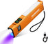 COSMOING Rechargeable EDC Flashlight, 1800 Lumens Flat Flashlight 9 Mode with White LED/UV/RGB
