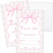 Zyoge Pink Bow Thank You Cards Fill in the Blank with Envelopes for