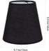 1pc DOITOOL Fabric Lampshade Black Home Decor Black Floor Lamp White Candles Small Lamp Shade Cloth Lamp Shades