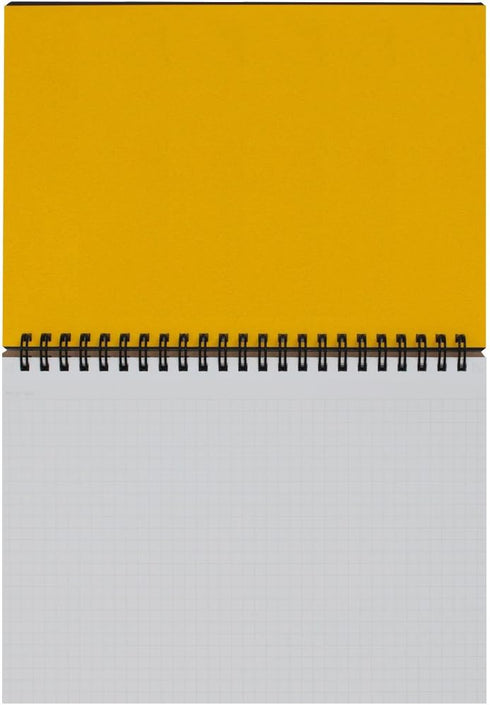 Maruman MNEMOSYNE Notebook 5.83 x 8.27 Inches (Horizontal A5), 5mm-squared, 70 Sheets (N182A), White by Maruman