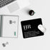 HR Definition Inspirational Mousepad, Black Square Desk Pads for Home Office Gaming, 9.5x7.9 inches