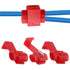 60 Pcs Solderless Quick Splice Snap Wire Connectors, Pressed Insulated Electrical Splice Wire Connectors (Red) 22-18 AWG