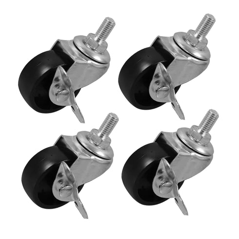 DECHOUS 4pcs Home Caster Wheels with Brake Furniture Wheel Replacement for Smooth