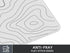 Extra Large Gaming Mouse Pad - White Topographic XXL Mousepad, Big Mouse Mat Desk Pad, Non-Slip for Gaming