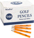 Madisi Golf Pencils, 2 HB Half Pencils, 3.5" Mini, Pre-Sharpened, 144 Count