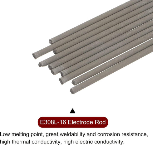 E308L-16 Welding Rod 1/16" x 10" 201 Stainless Steel A102 Electrodes for Welding Galvanized Steel