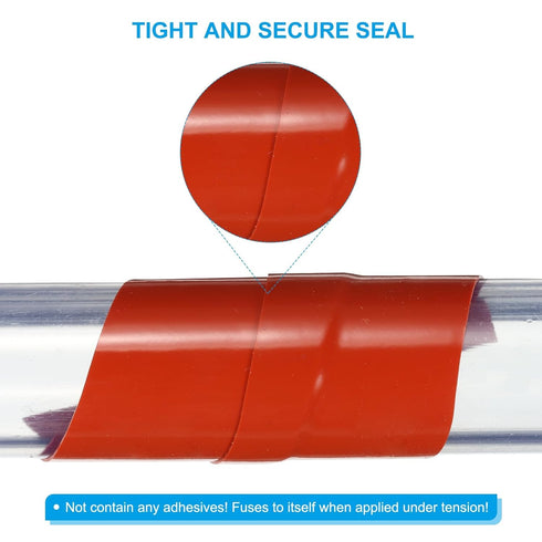 PATIKIL Self-Fusing Silicone Tape 1" x 10', Waterproof Hose Repair Tape for Plumbing Stop Leak Seal Tape