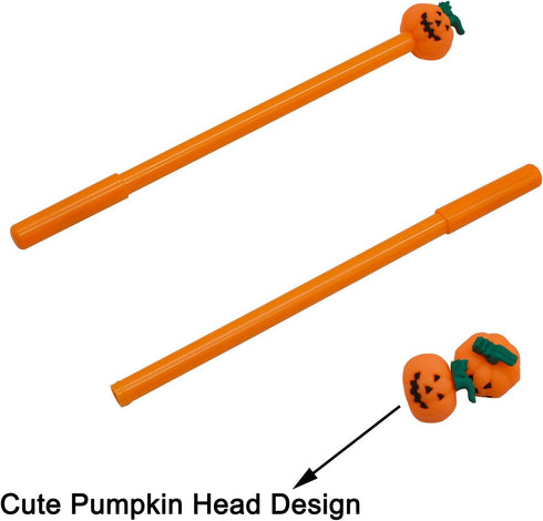 Maydahui 30PCS Halloween Pen, Funny Pumpkin Shape Rollerball Pen for Party Office School Halloween